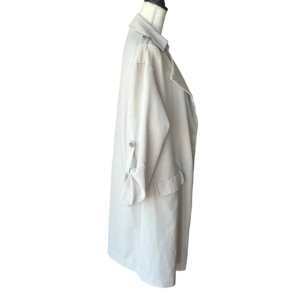 B New York Soft Summer Trench Coat Over size like new Size Small